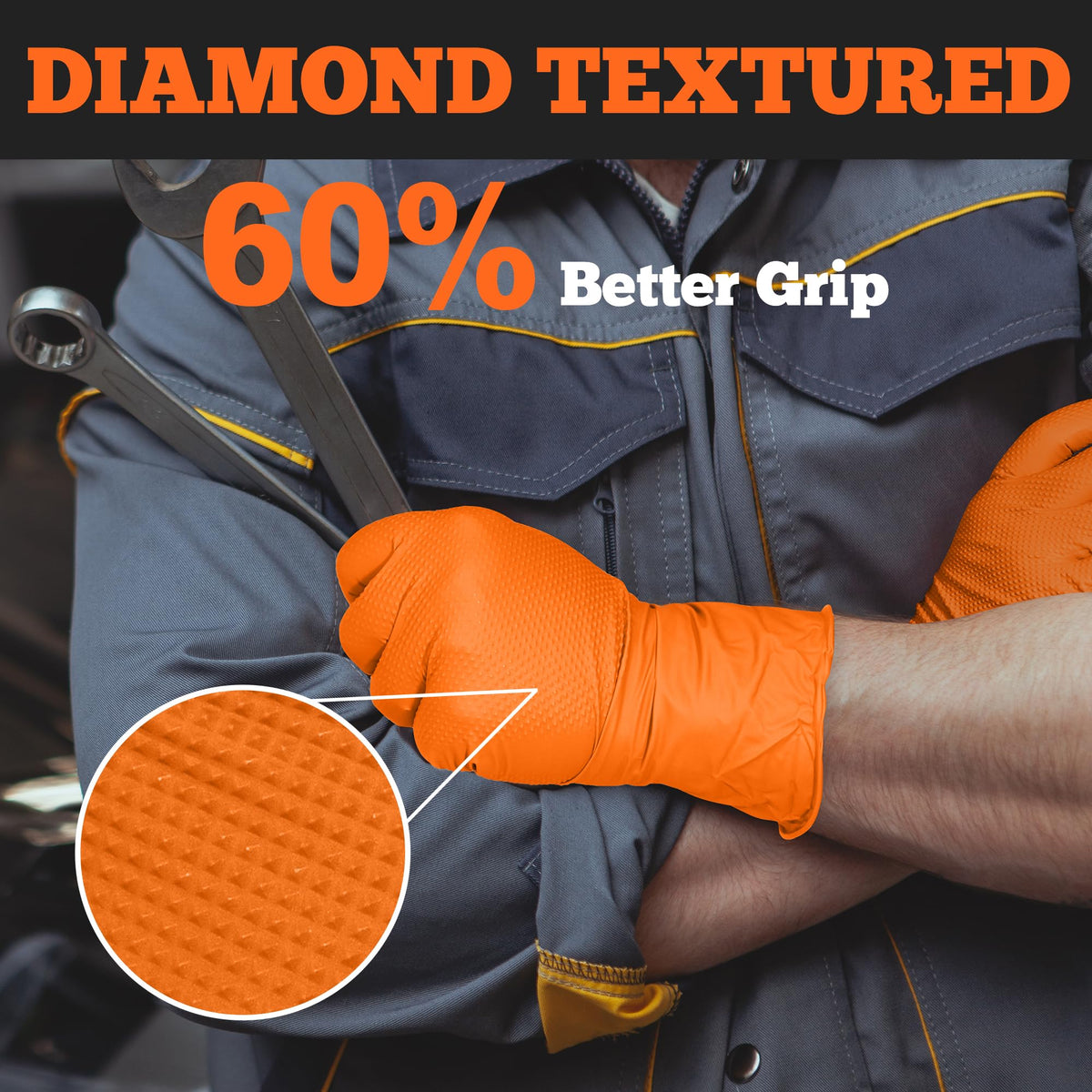 TitanFlex 6 mil nitrile gloves offer durable protection and reliability