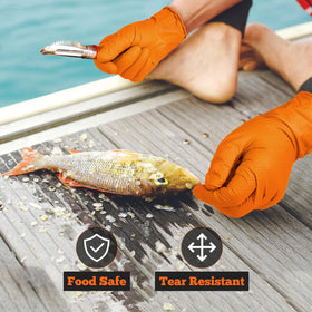 TitanFlex nitrile gloves resist chemicals and liquids in varied environments