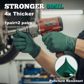TitanFlex nitrile gloves with raised diamond grip for precise handling