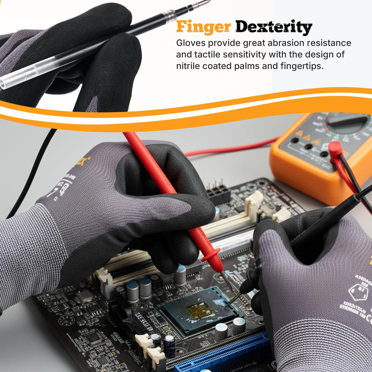 TitanFlex ansi-isea-105 level-4 abrasion resistance keeps hands safer.