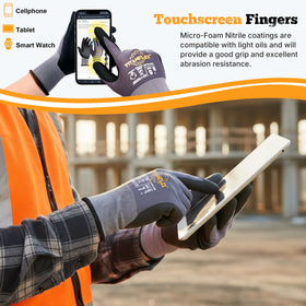 TitanFlex touchscreen-compatible gloves for easy device use without removing protection.