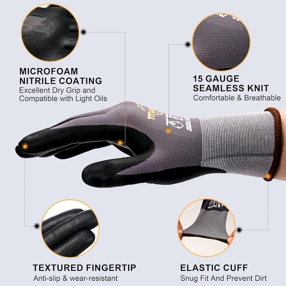 TitanFlex unisex-sizes S–XXL for versatile fit and comfort.