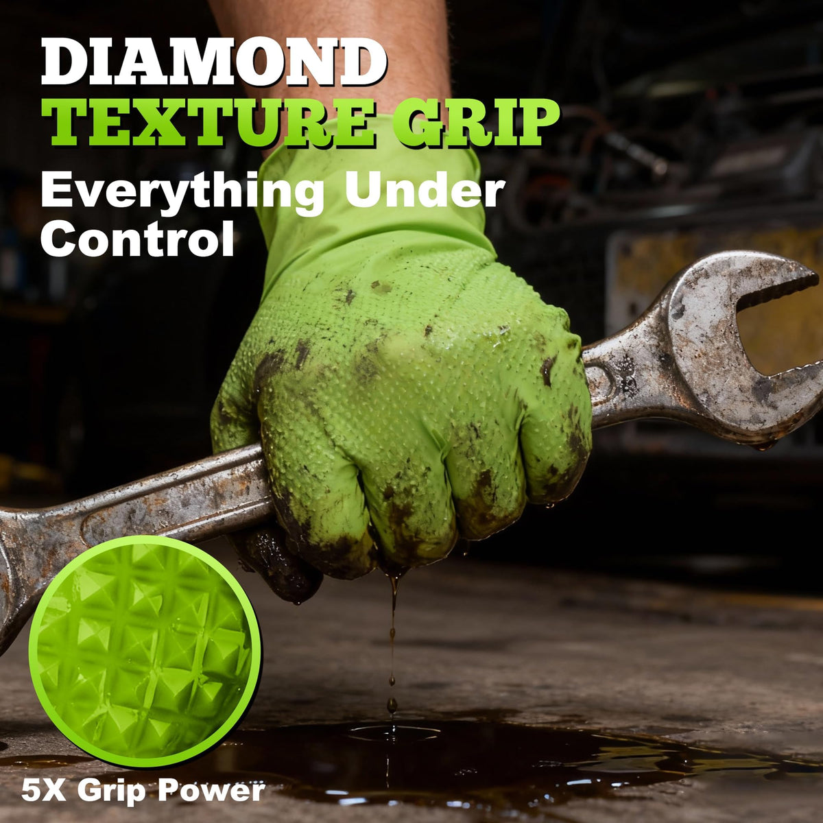 TitanFlex latex-free nitrile gloves reduce latex allergy concerns while preserving elasticity.