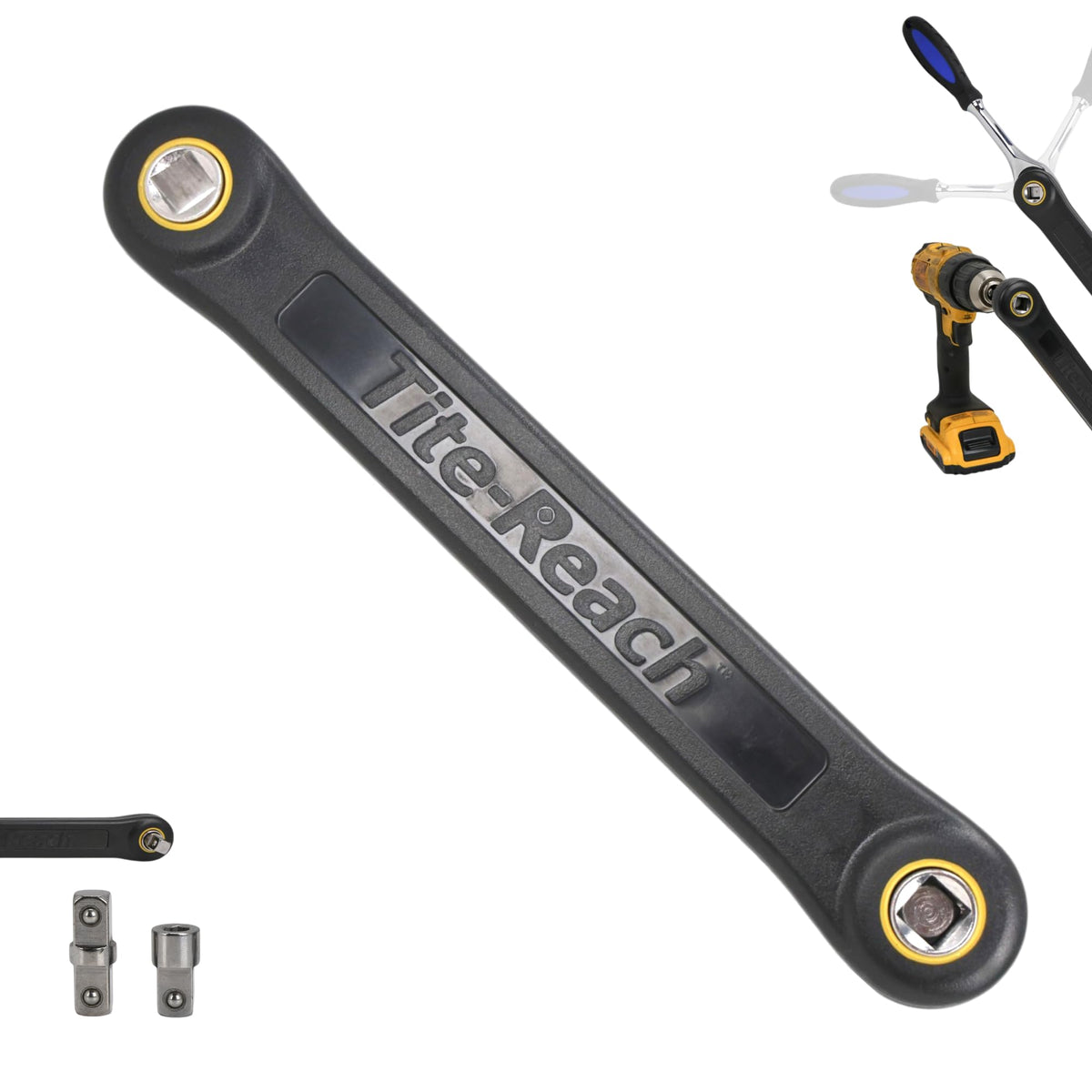 TITE-REACH extension wrench extends your 3/8 inch sockets for hard-to-reach bolts.