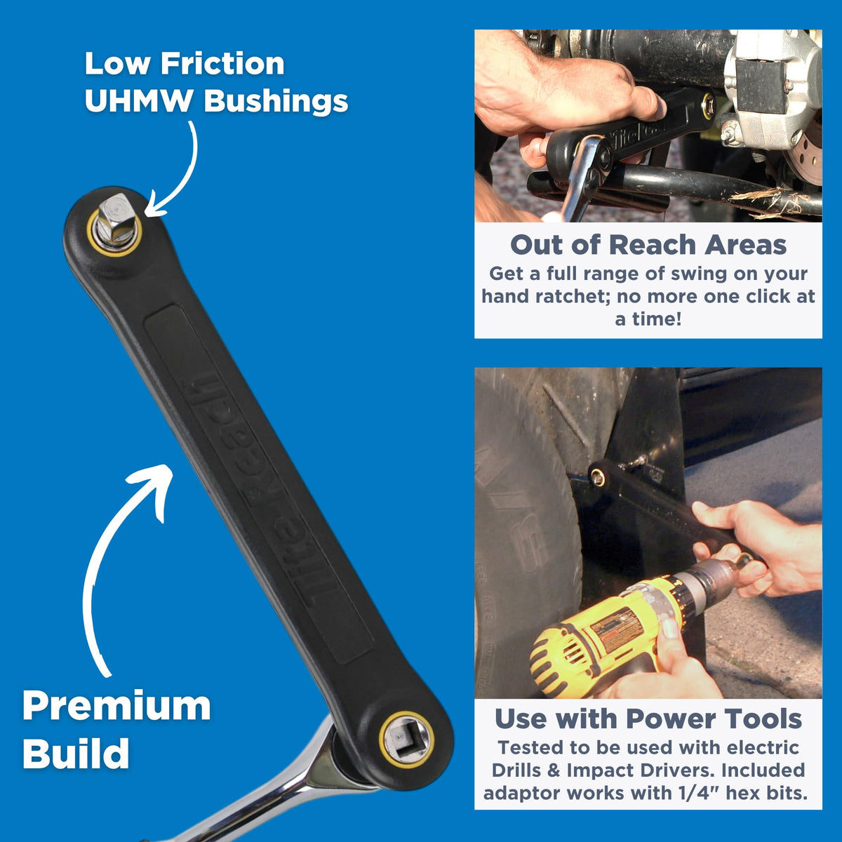 TITE-REACH compact design fits neatly in a home toolbox for quick projects.