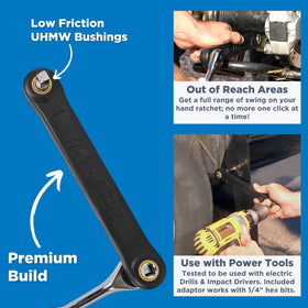 TITE-REACH compact design fits neatly in a home toolbox for quick projects.