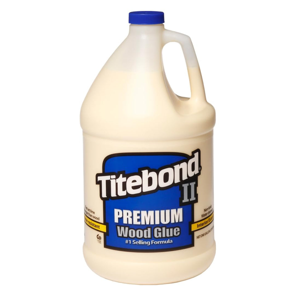 Titebond 5006 II premium wood glue bottle for exterior projects and easy cleanup.
