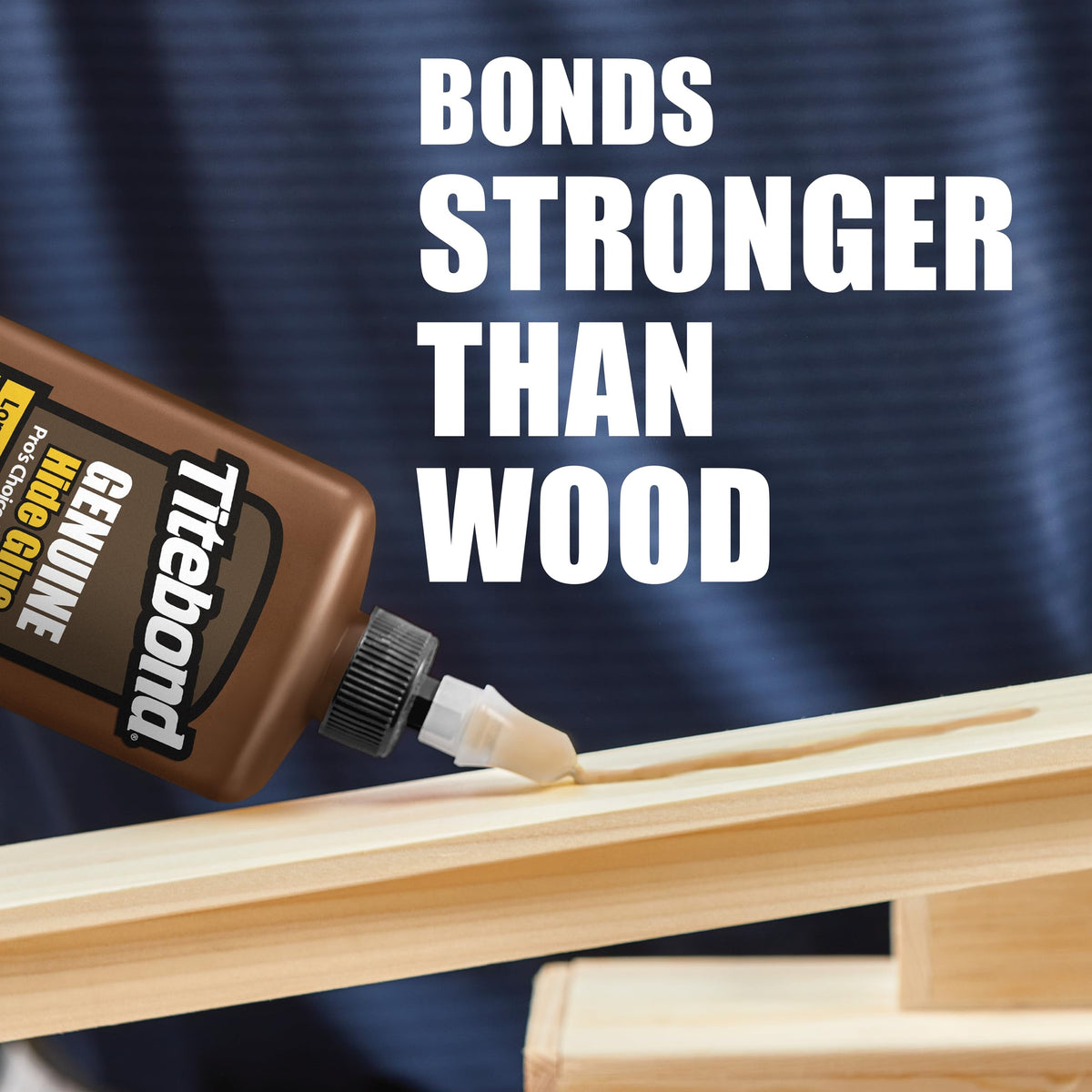 Titebond Genuine Hide Glue label closeup highlights ready-to-use formula