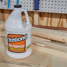Titebond White 5036 glue dries clear on wood surfaces