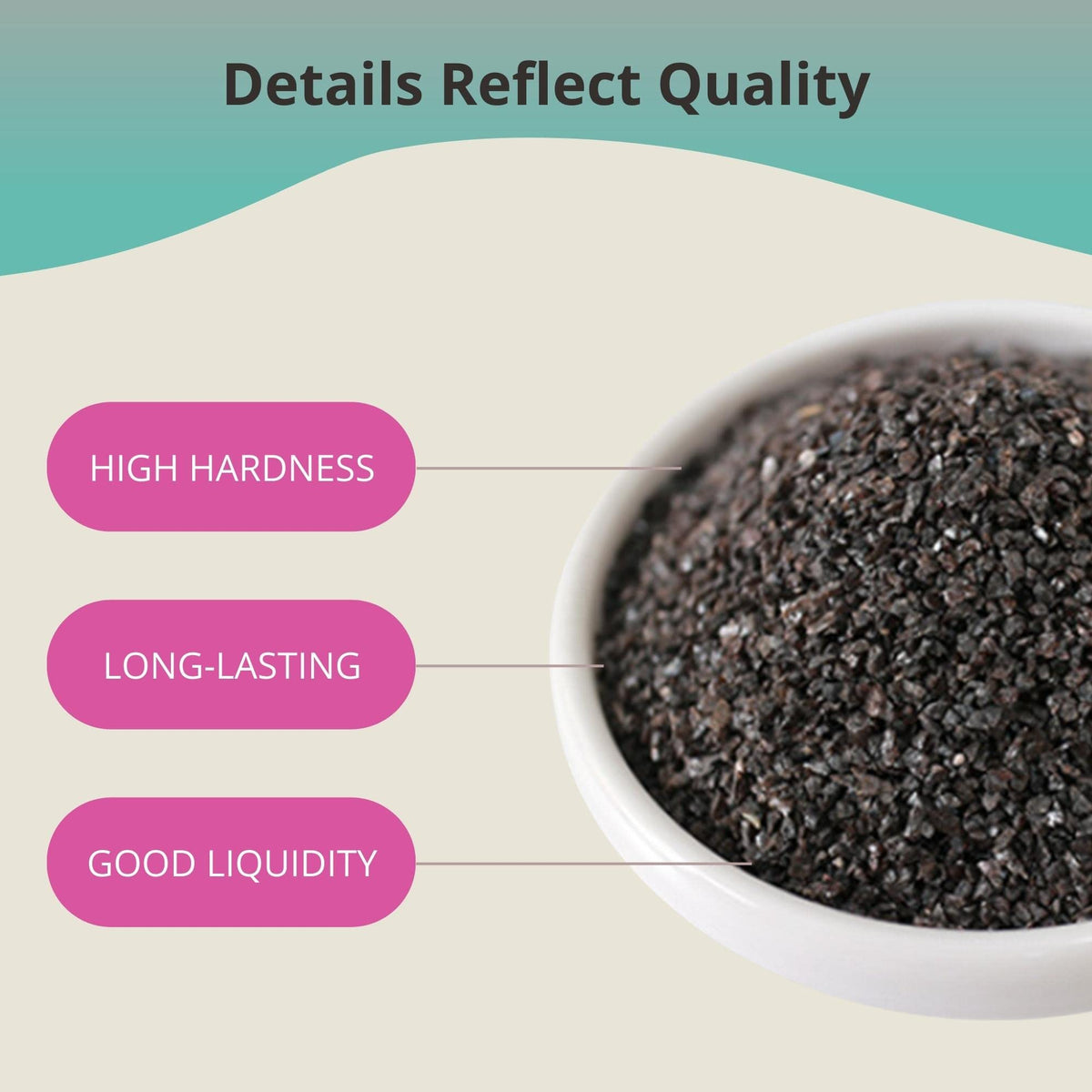 TITGGI 100 grit blast media on metal surface for efficient rust removal