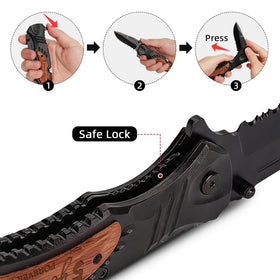 Titorld knife suitable for camping and hiking adventures.