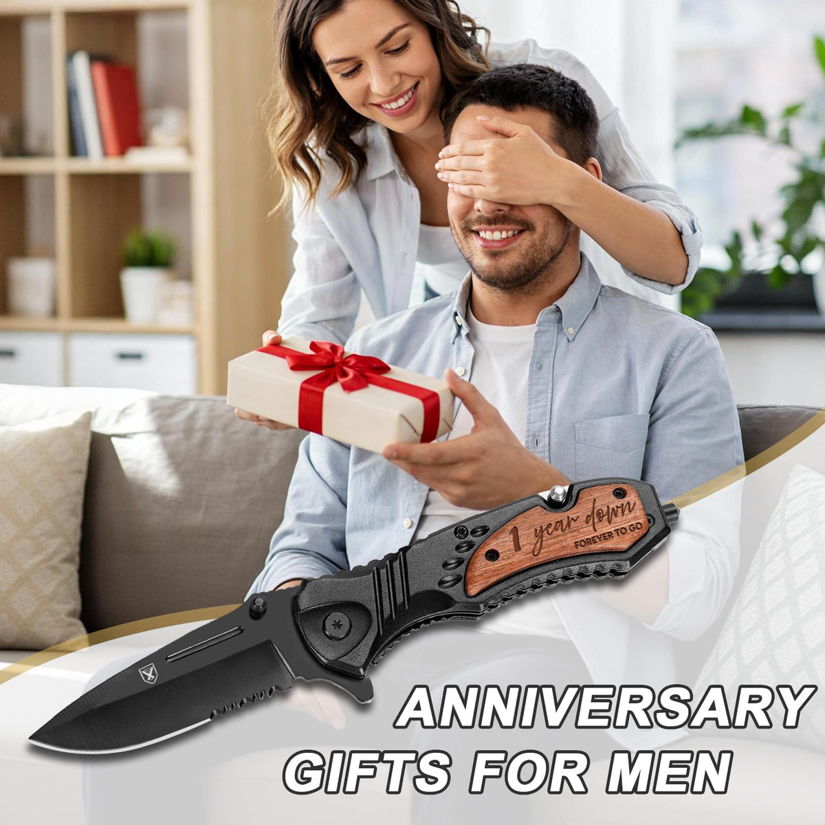 Titorld gift box presentation enhances the anniversary gift idea.