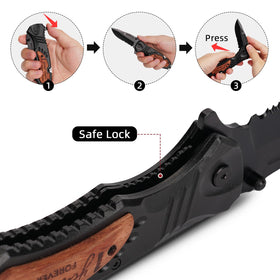 Titorld knife suits hiking, camping, and everyday chores with practical performance.