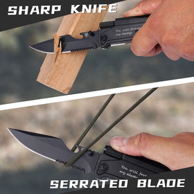 Titorld seven-in-one multitool, versatile for camping and everyday tasks.