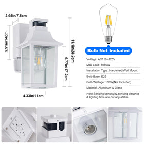 TITOSICHY motion sensor porch light detects activity and enhances security.