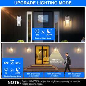 TITOSICHY outdoor wall light with E26 base for easy bulbs.
