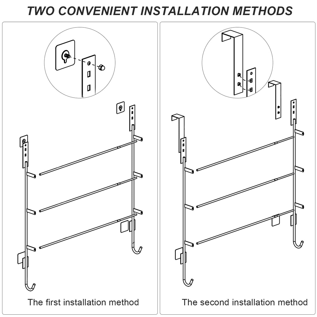 TIUTCOX punch-free stickers enable easy wall mounting