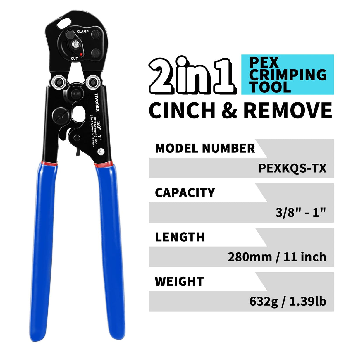 Tivorex ergonomic anti slip handle reduces hand fatigue