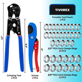 Tivorex PEX cutter blade cleanly cuts PEX and plastic pipes