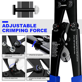 Tivorex premium carbon steel construction ensures tight, clean compression