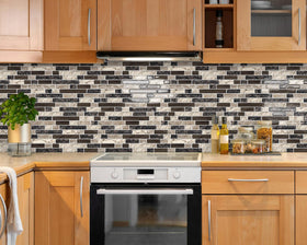 Tiwoos 3D epoxy surface backsplash for quick kitchen updates and shimmer.