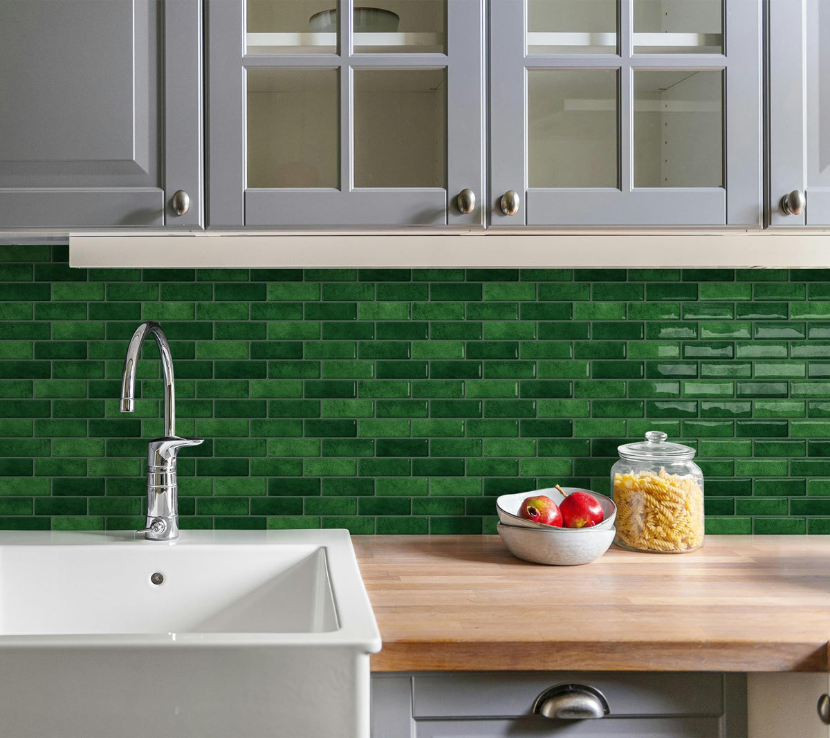 Tiwoos heat and moisture resistant backsplash tile suitable for kitchens.