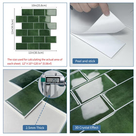 Tiwoos lightweight kitchen and bathroom tiles for quick upgrades.