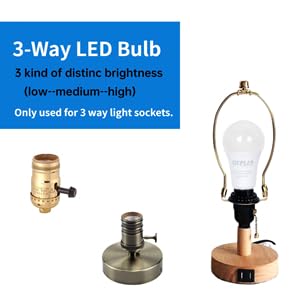 TJBB 3-Way LED bulb durable construction promises long-lasting performance