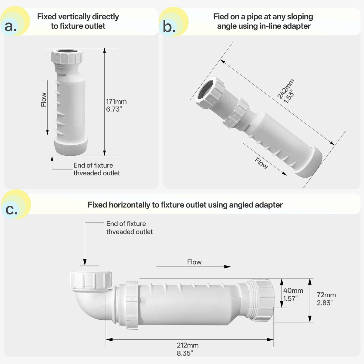 TJCYGO air-admittance feature reduces need for extra venting.