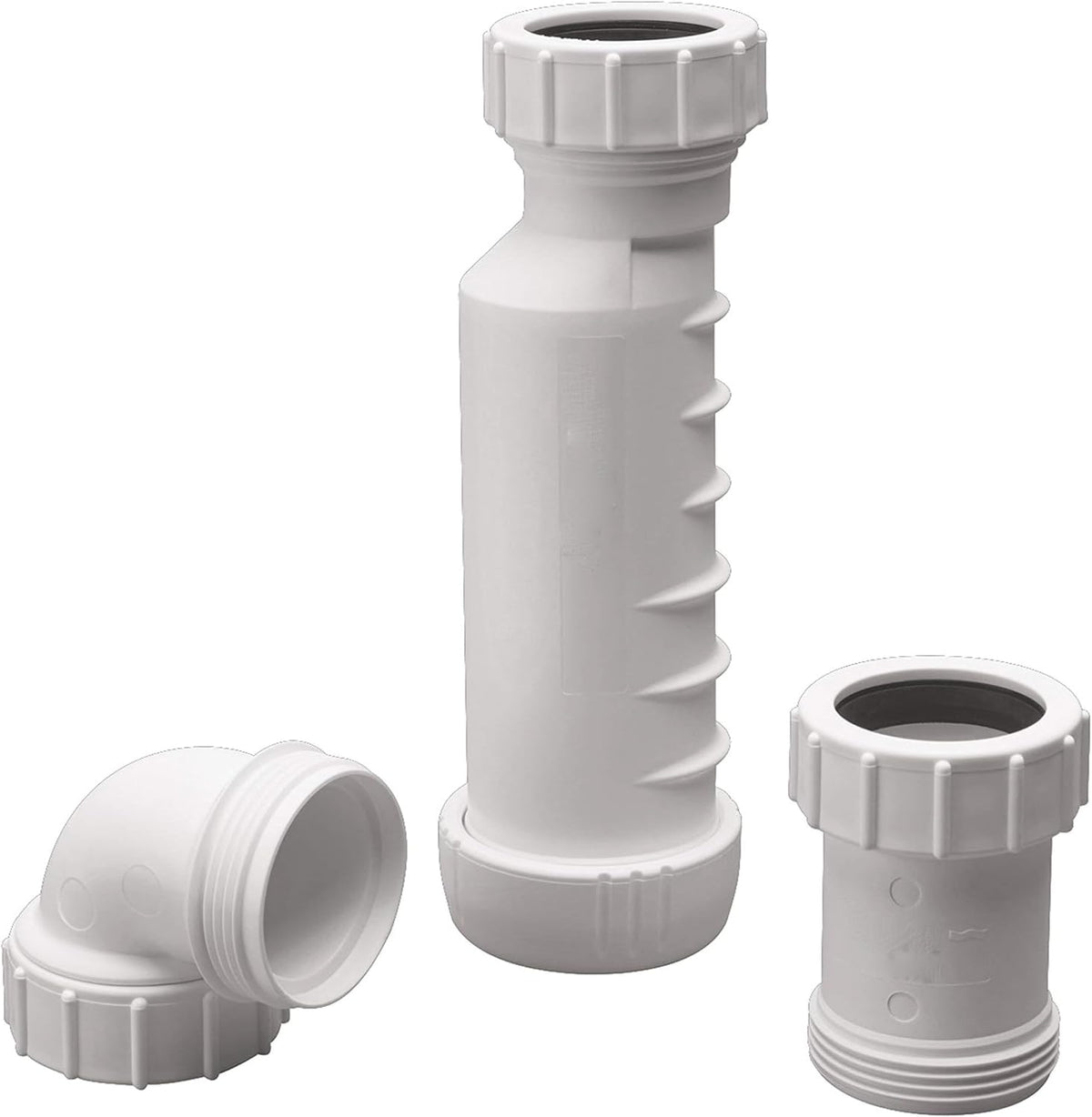 TJCYGO self-sealing waterless trap vertical installation shows space-saving plumbing.
