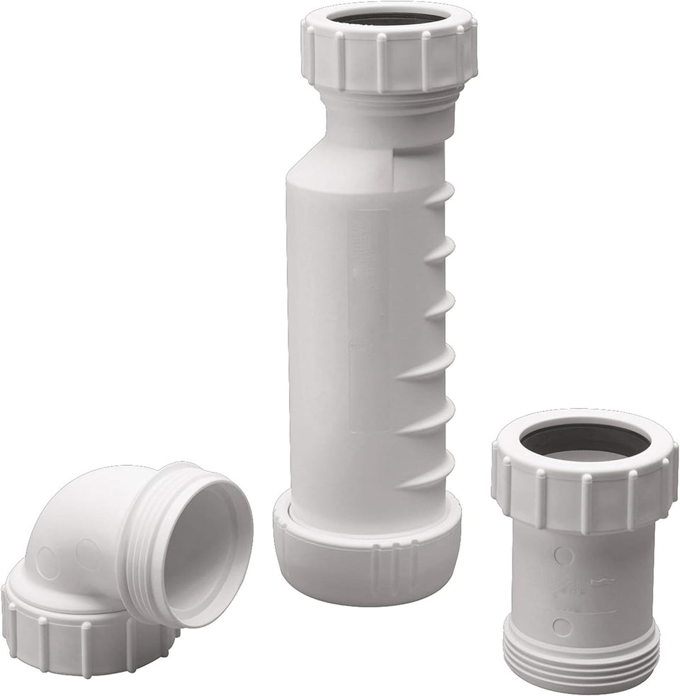 TJCYGO self-sealing waterless trap vertical installation shows space-saving plumbing.