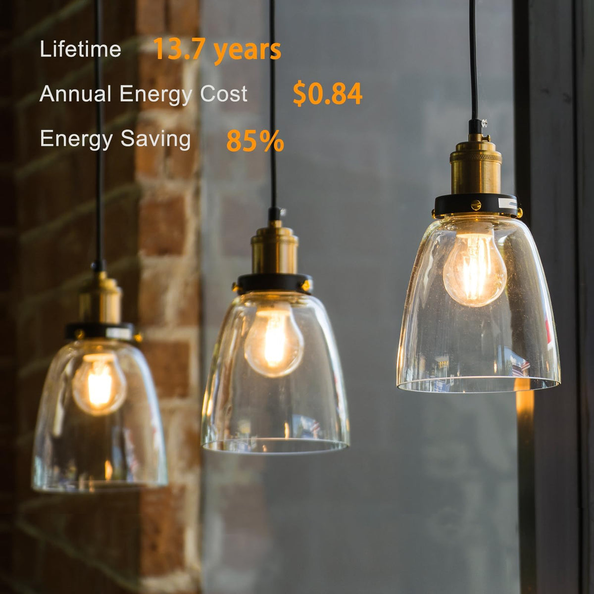 TJOY bulb lasts up to 15,000 hours, reducing replacements