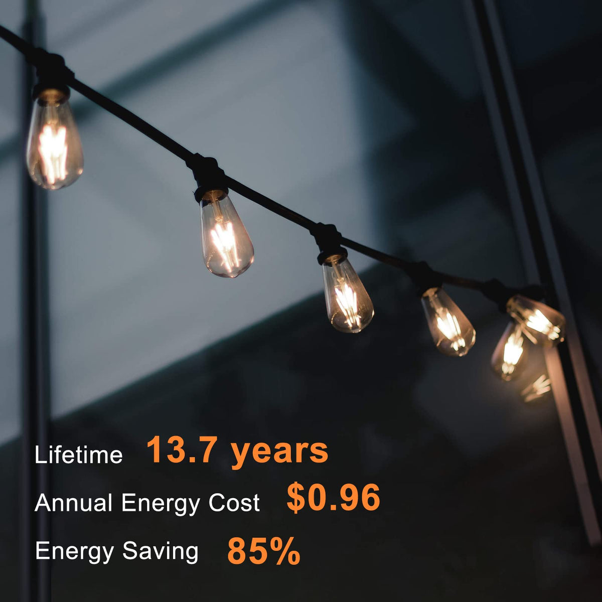 TJOY 2700K warm white light creates a cozy home atmosphere.