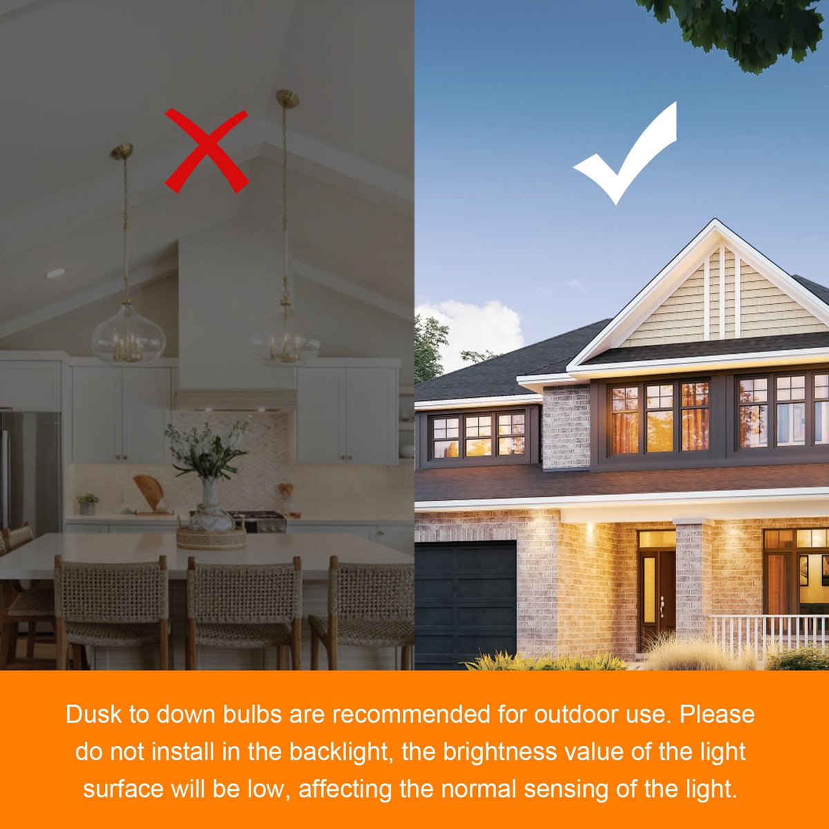 TJOY 4-pack dusk-to-dawn bulbs ready to auto-light exterior spaces.
