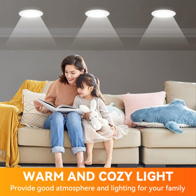 TJOY BR30 9W bulb reduces energy use while brightening.