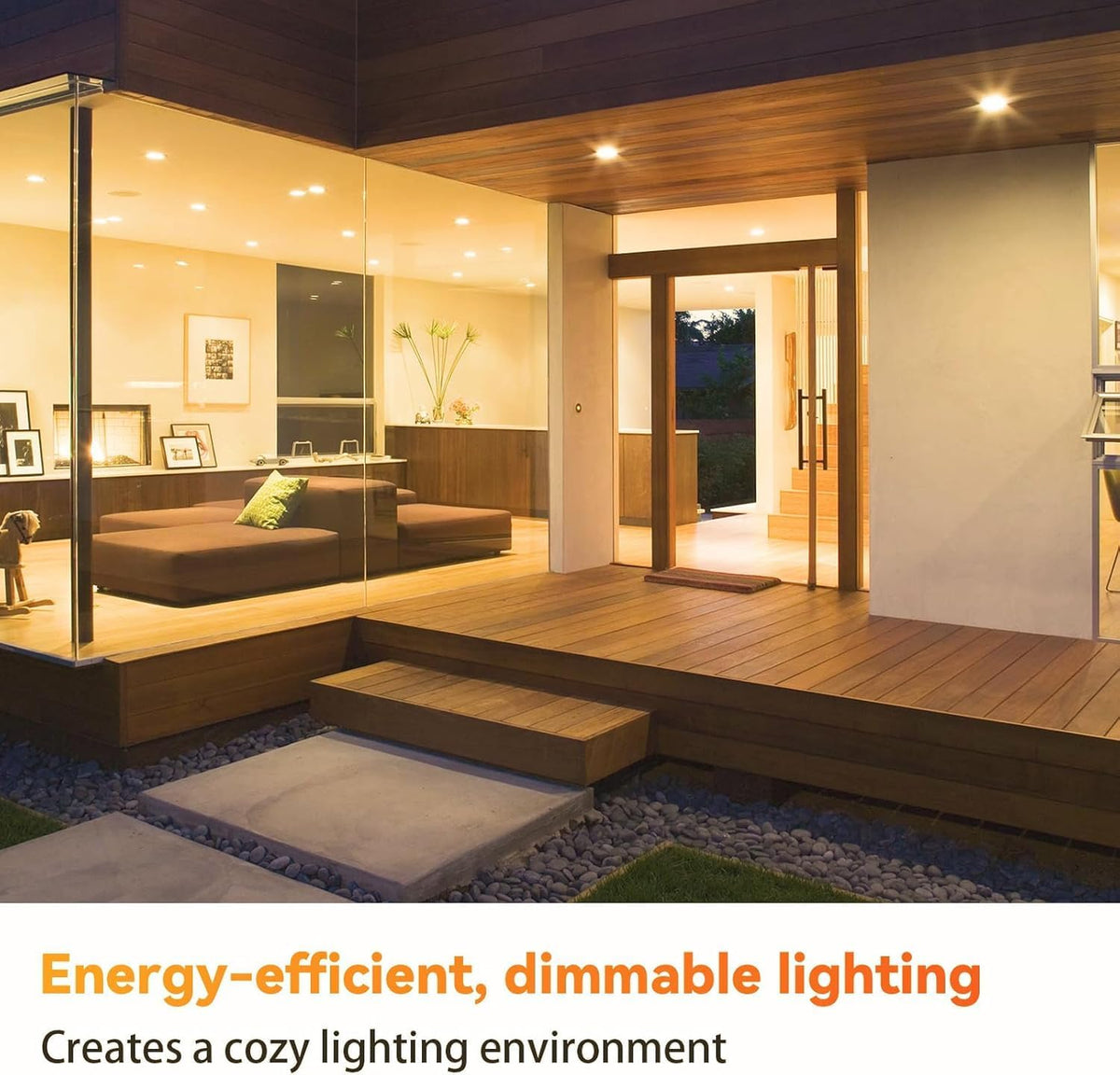 TJOY BR30 flood light bulb is RoHS and FCC certified for safe indoor lighting.