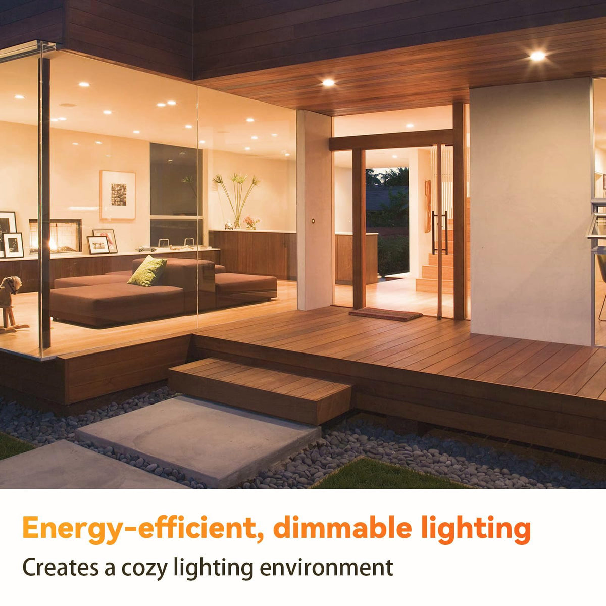TJOY BR30 LED bulb recessed can installation in kitchen or living room