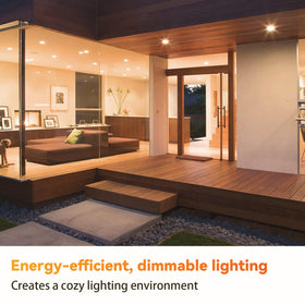 TJOY BR30 LED bulb recessed can installation in kitchen or living room