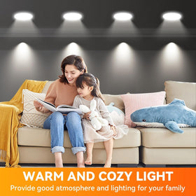 TJOY BR30 LED bulb installed in recessed ceiling fixtures