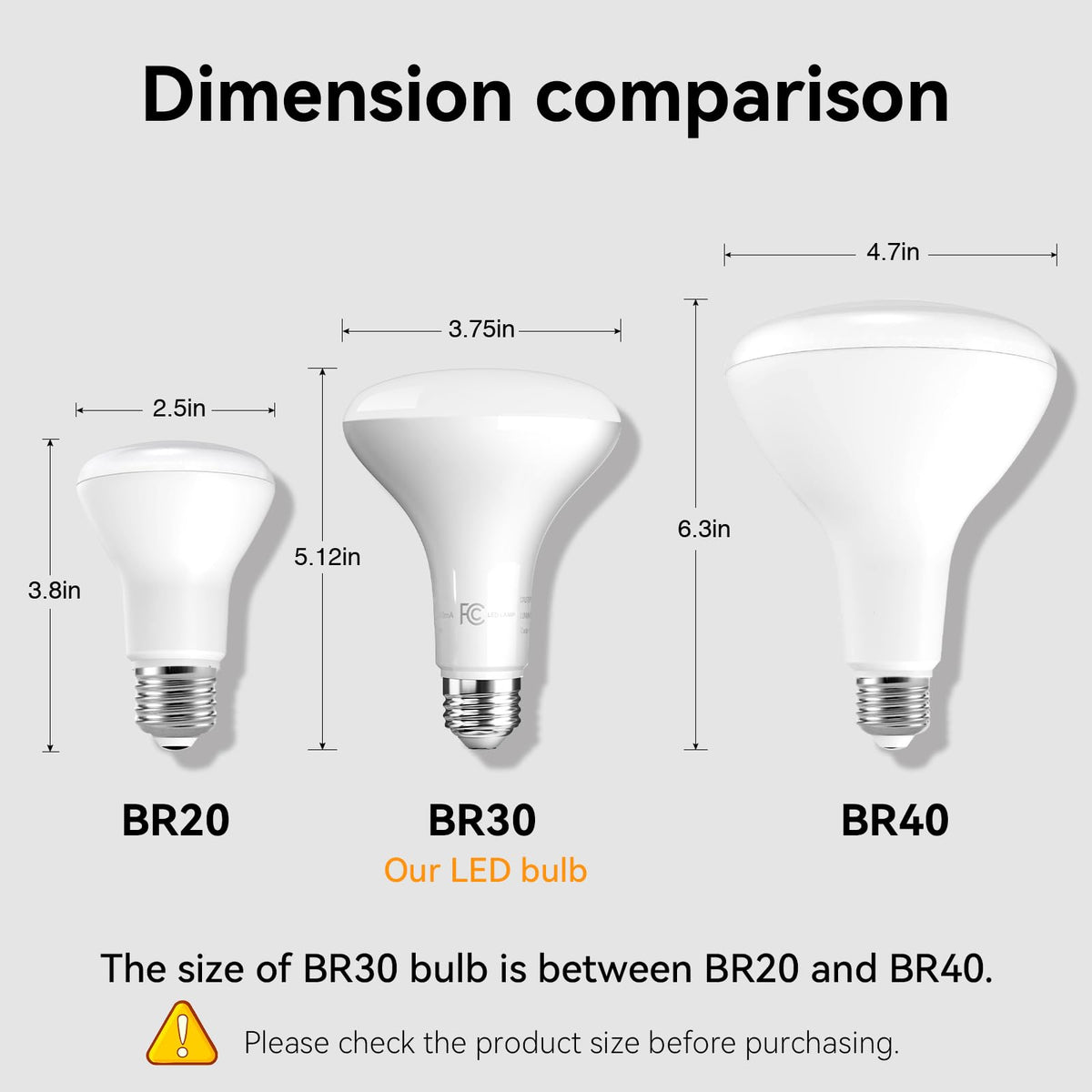 TJOY BR30 LED bulb safety certified ROHS and FCC for home use