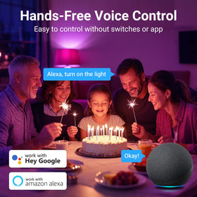 TJOY bulbs set up with Alexa/Google Assistant for hands-free control
