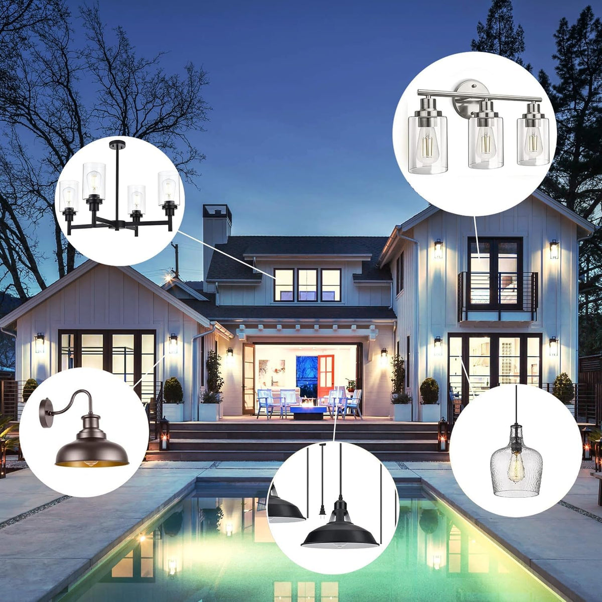 TJOY E26 base compatibility fits chandeliers, fans and fixtures with ease.