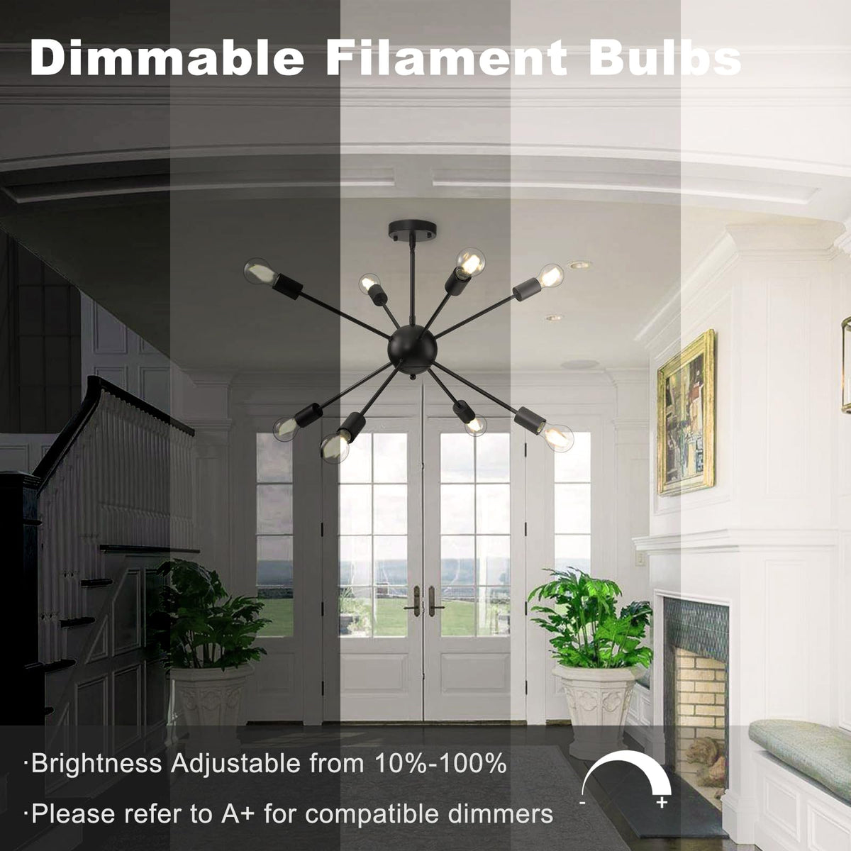 TJOY E26 base bulb ready for chandeliers and pendant fixtures