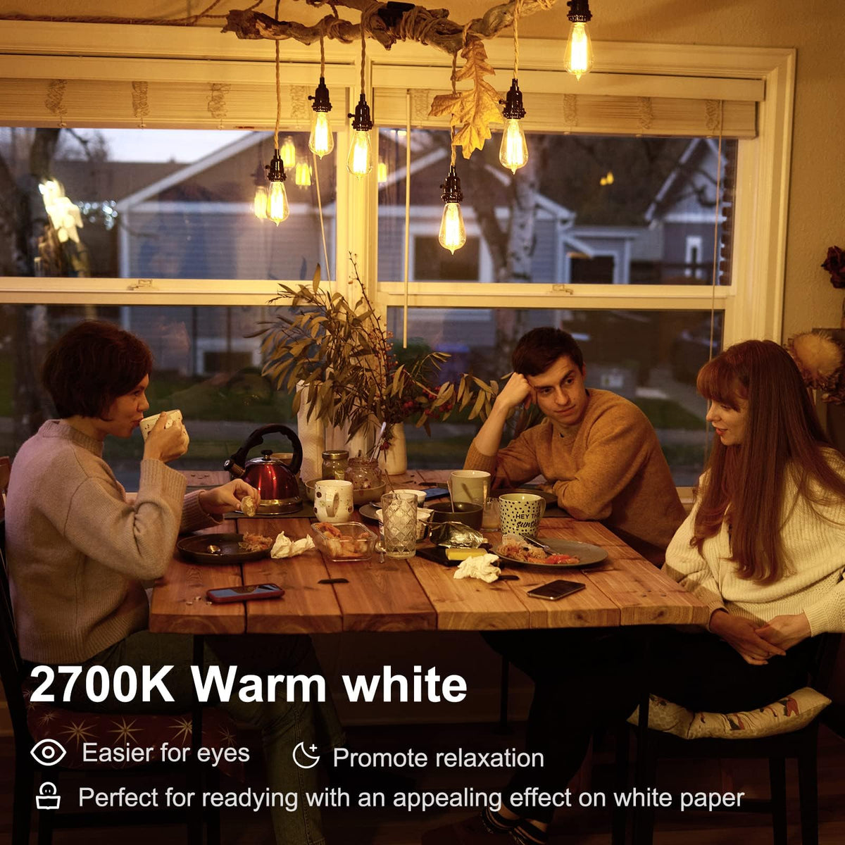 TJOY Edison bulb uses 8W for energy efficiency.