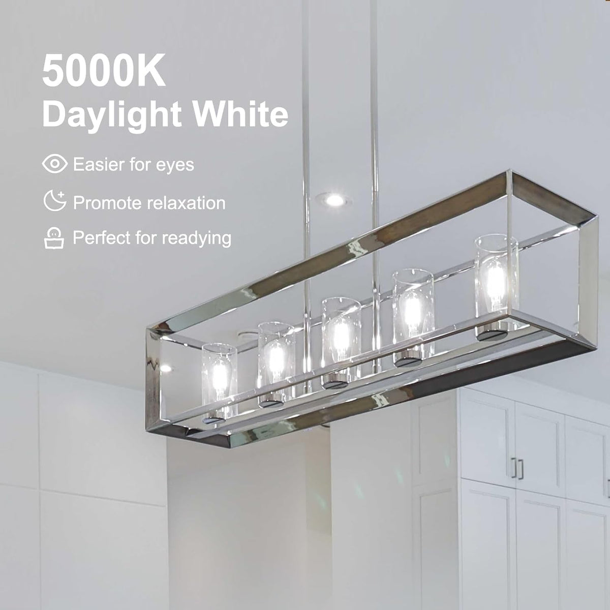 TJOY 8W LED filament saves energy while delivering 60W-equivalent brightness.