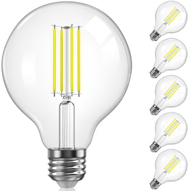 TJOY G25 globe bulb vintage filament decor adds warm ambience to any living space