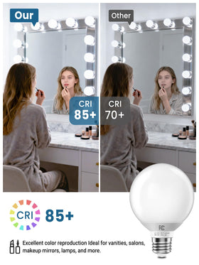 TJOY G25 LED globe bulb energy-efficient 5W replacement for 40W incandescents.