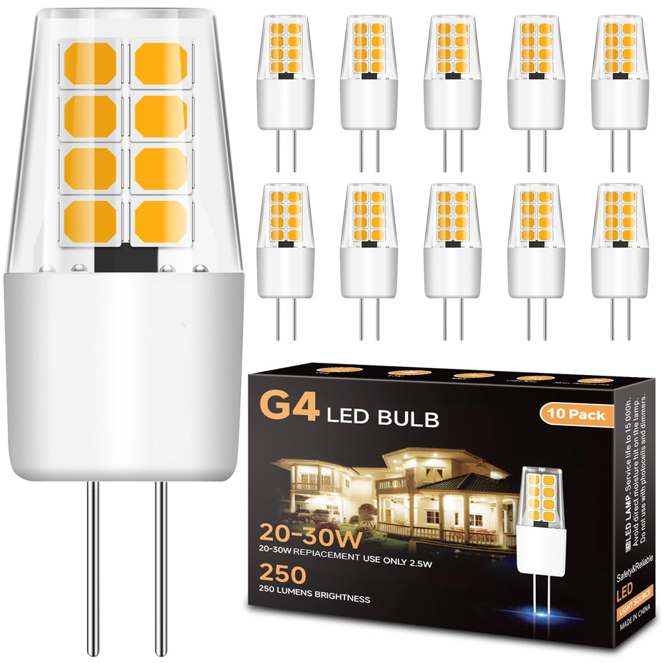 TJOY G4 LED bulb with 12V bi-pin base for compact fixtures and energy efficiency