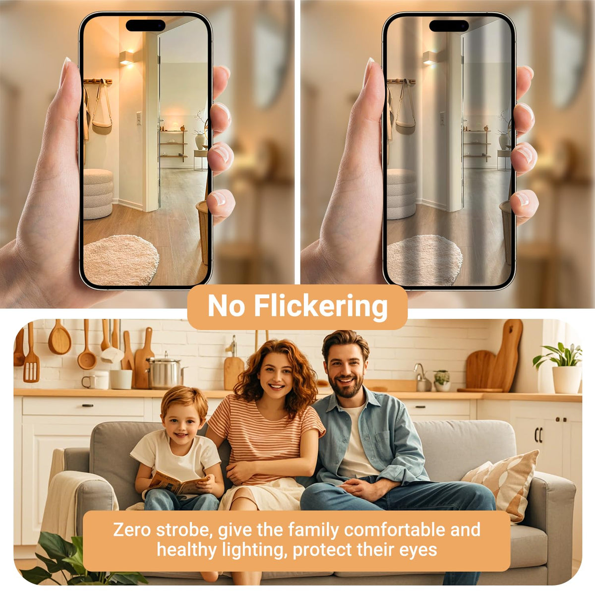 Eye-friendly, flicker-free TJOY G9 bulb suitable for families