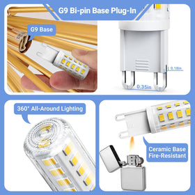 TJOY G9 LED bulb emits 4000K neutral white for natural color